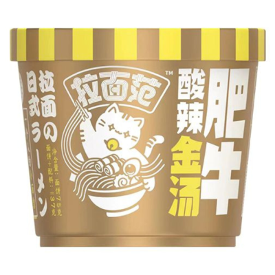 Суп Ramen Fan's Hot & Sour Beef Jinmailang Giant Bowl Суп Ramen Fan's Hot & Sour Beef Jinmailang Giant Bowl