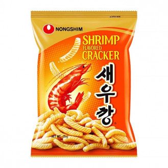 Снеки Nongshim зі смаком креветок (корейська версія) Снеки Nongshim зі смаком креветок (корейська версія)