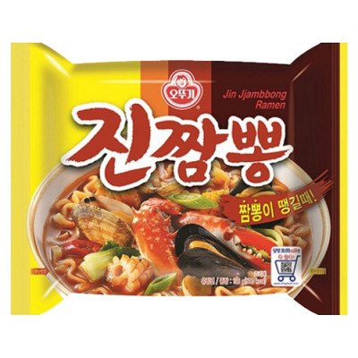 Суп рамен Jin Jjambbong Spicy Ramen Ottogi Суп рамен Jin Jjambbong Spicy Ramen Ottogi