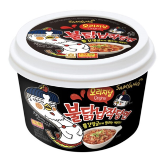 Локшина Buldak Original Glass Flat Noodles Samyang