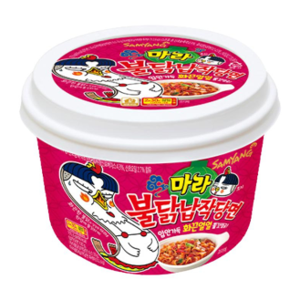 Локшина Buldak Mala Glass Flat Noodles Samyang