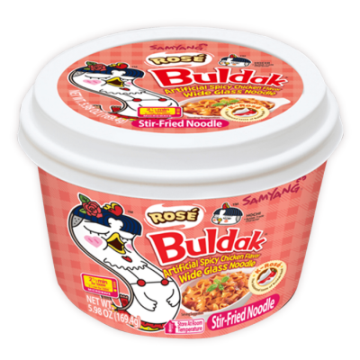 Локшина Buldak Rosé Glass Flat Noodles Samyang Локшина Buldak Rosé Glass Flat Noodles Samyang
