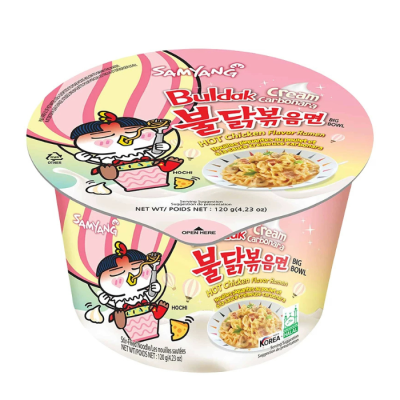 Локшина рамен Buldak Carbo Cream Samyang Big Bowl