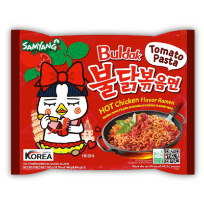 Локшина рамен Buldak Tomato Pasta Samyang Локшина рамен Buldak Tomato Pasta Samyang