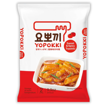 Токпоккі Sweet & Spicy Yopokki (280г, 140г) Токпоккі Sweet & Spicy Yopokki (280г, 140г)